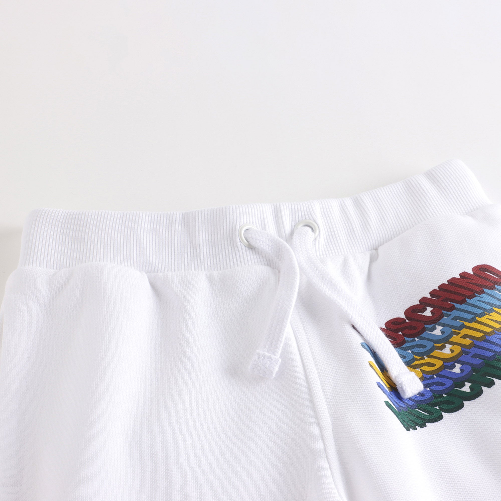 Boys & Girls White Cotton Trousers