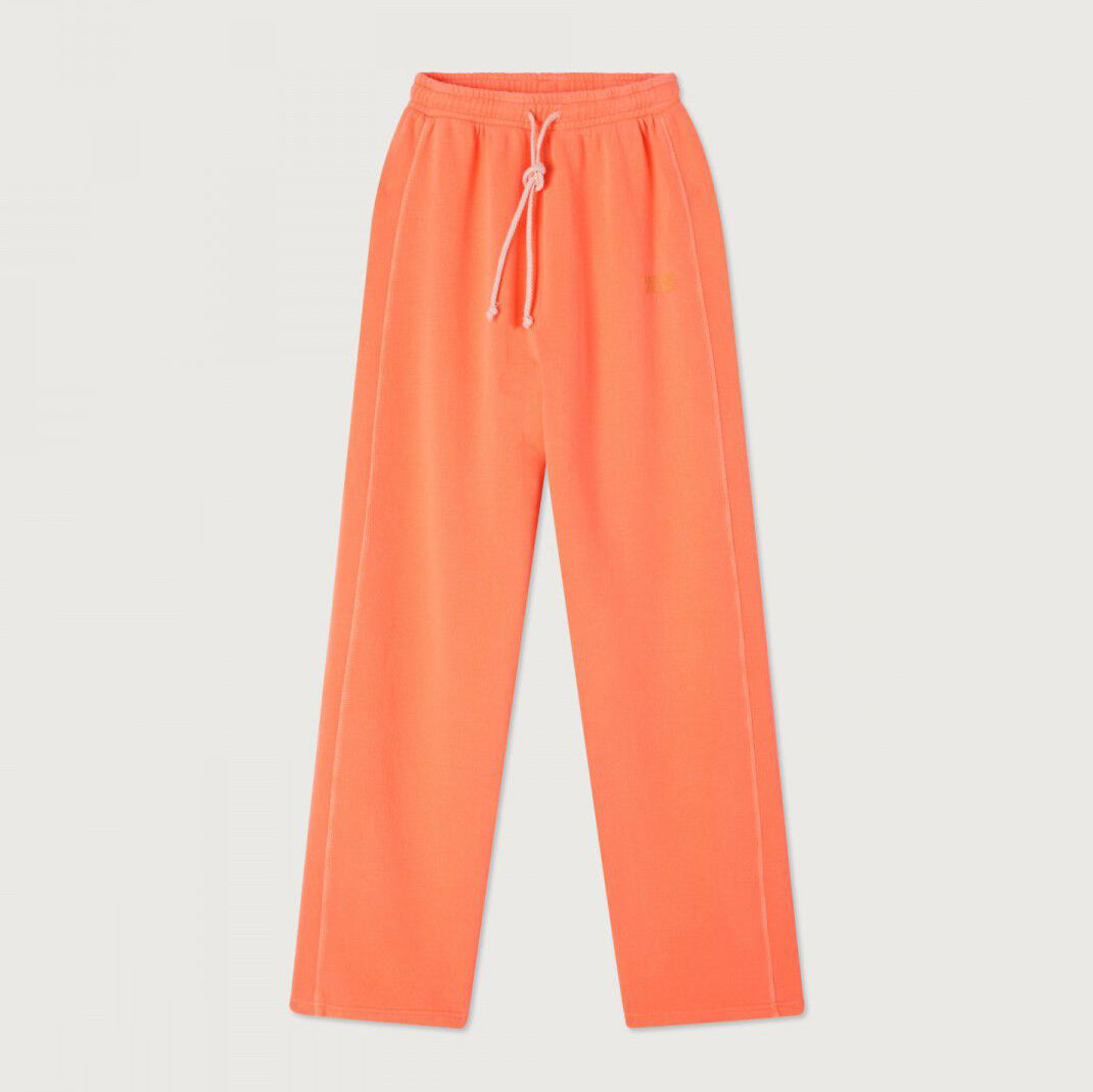 Women Orange Cotton Trousers