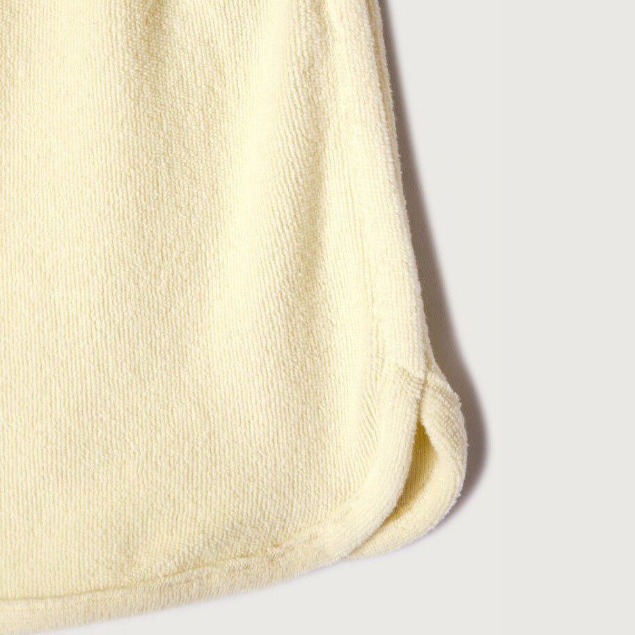 Women Light Yellow Cotton Shorts