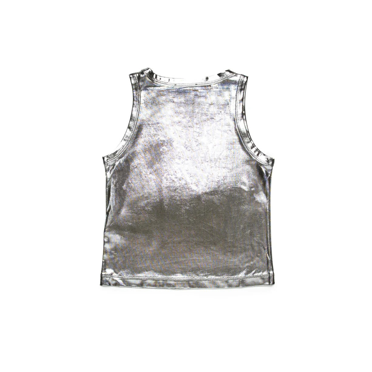 Girls Silver Laser Vest