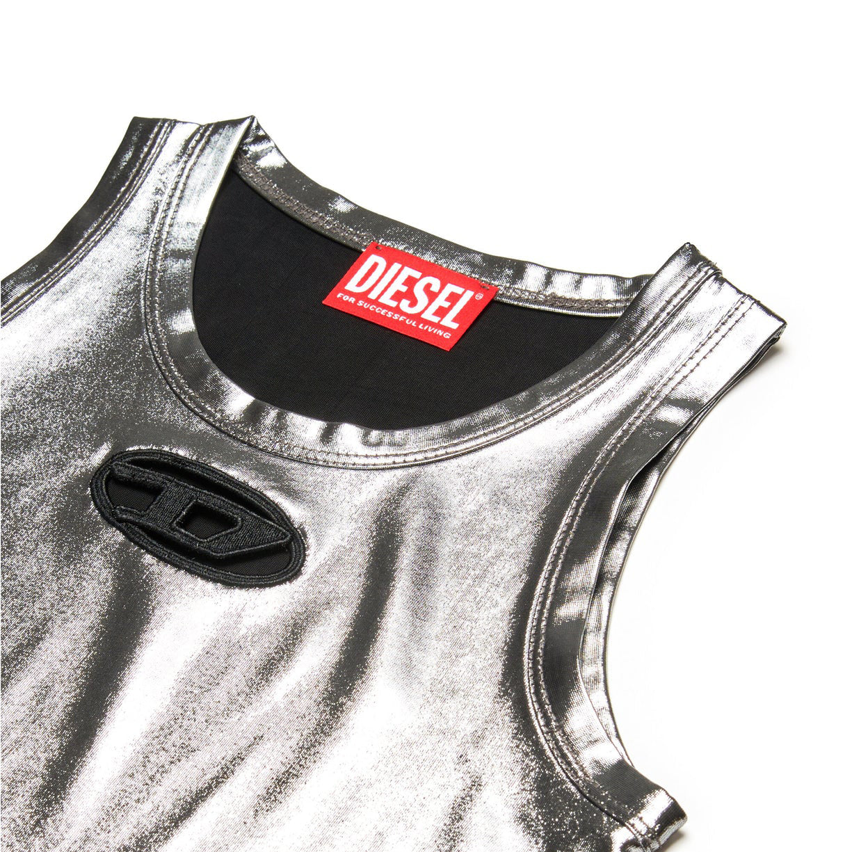 Girls Silver Laser Vest