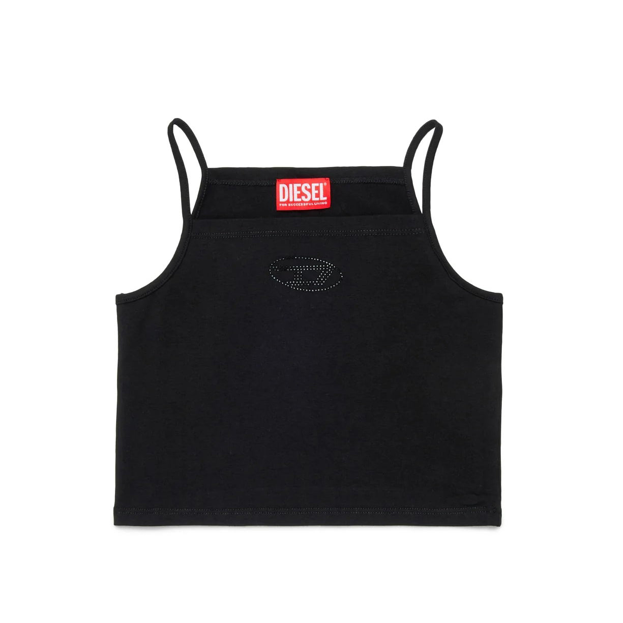 Girls Black Cotton Vest