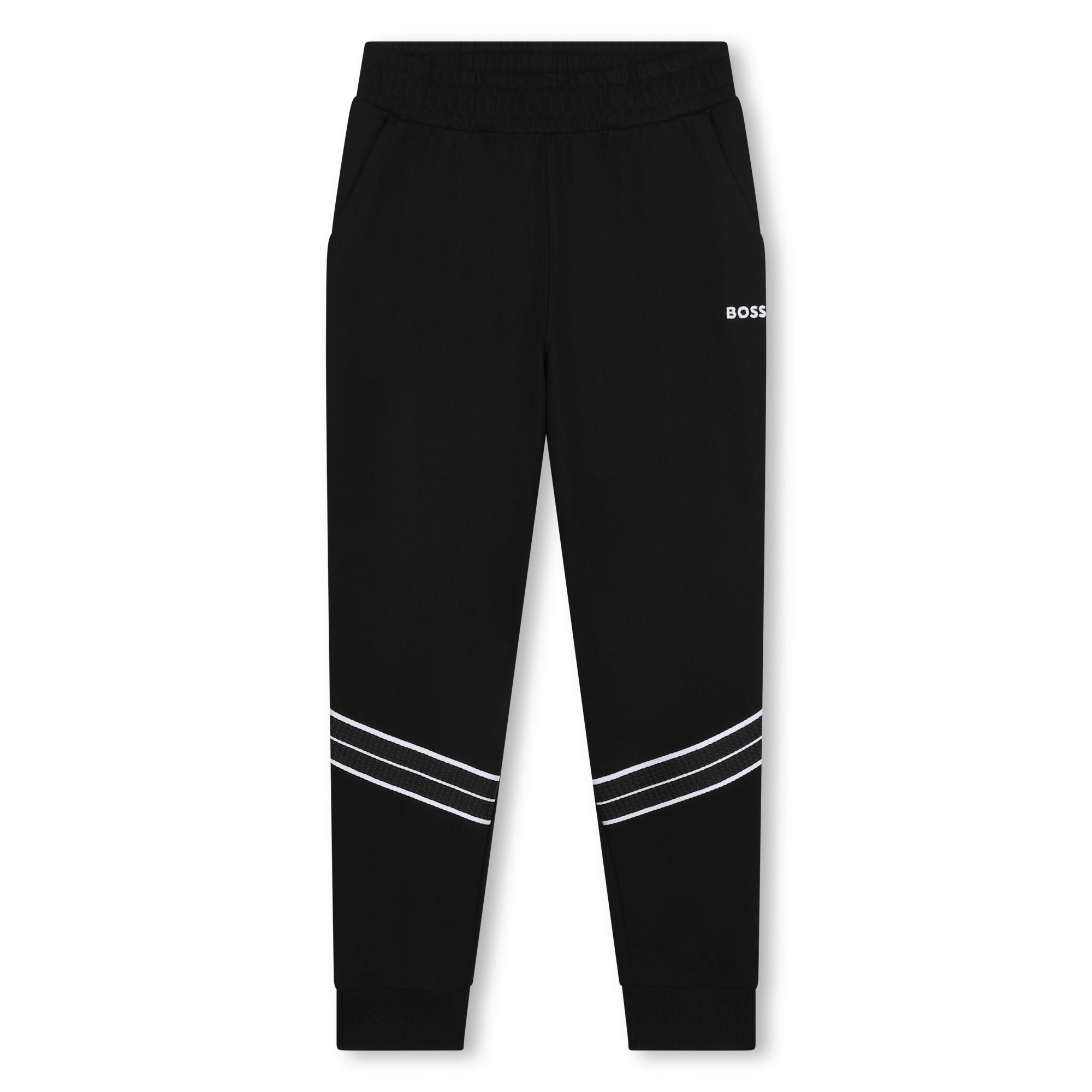 Boys Black Cotton Trousers