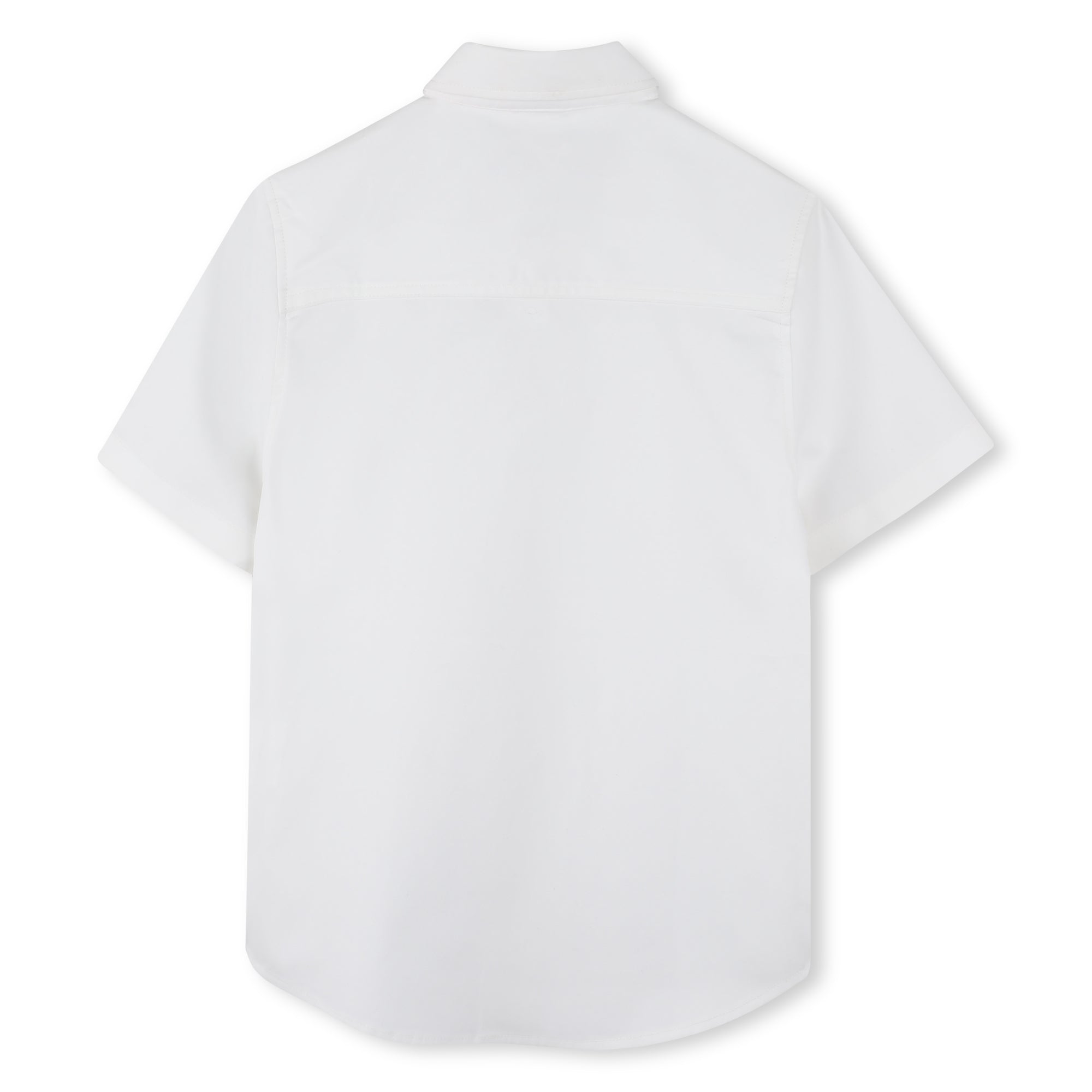 Boys White Cotton Shirt