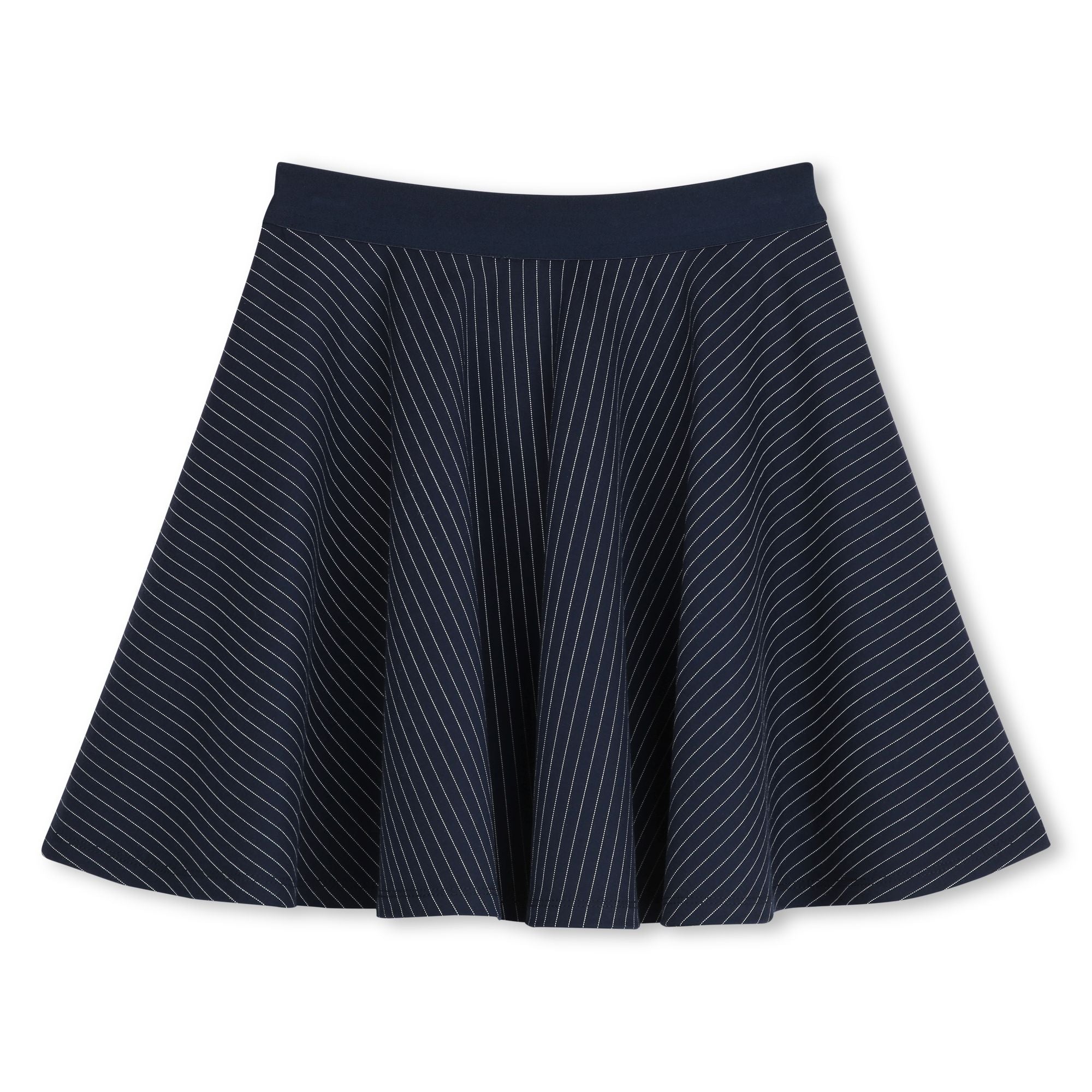 Girls Navy Striped Skirt