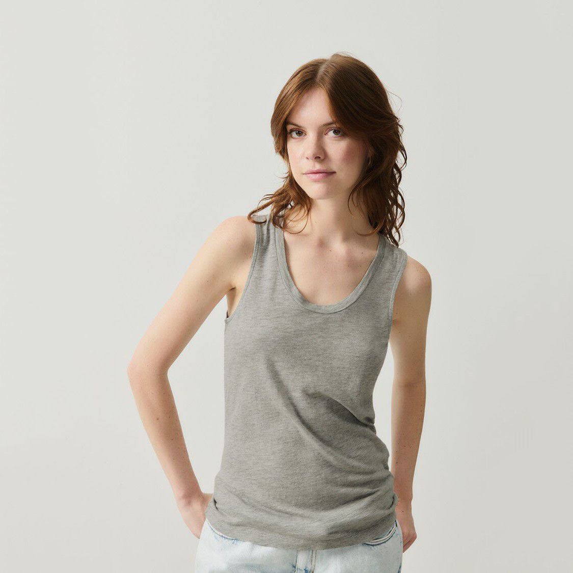 Women Grey Cotton Vest