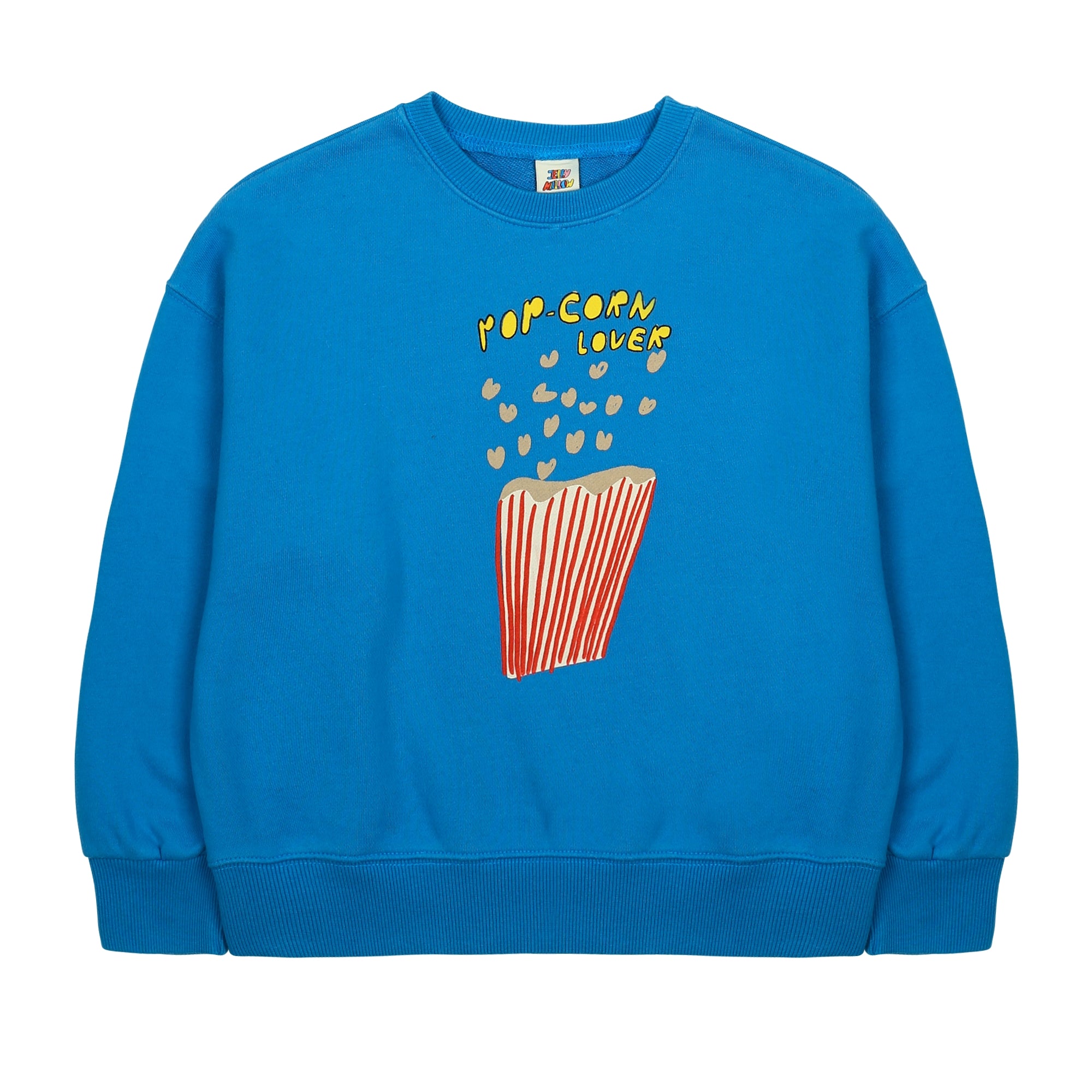 Boys & Girls Blue Printed Cotton Sweatshirt