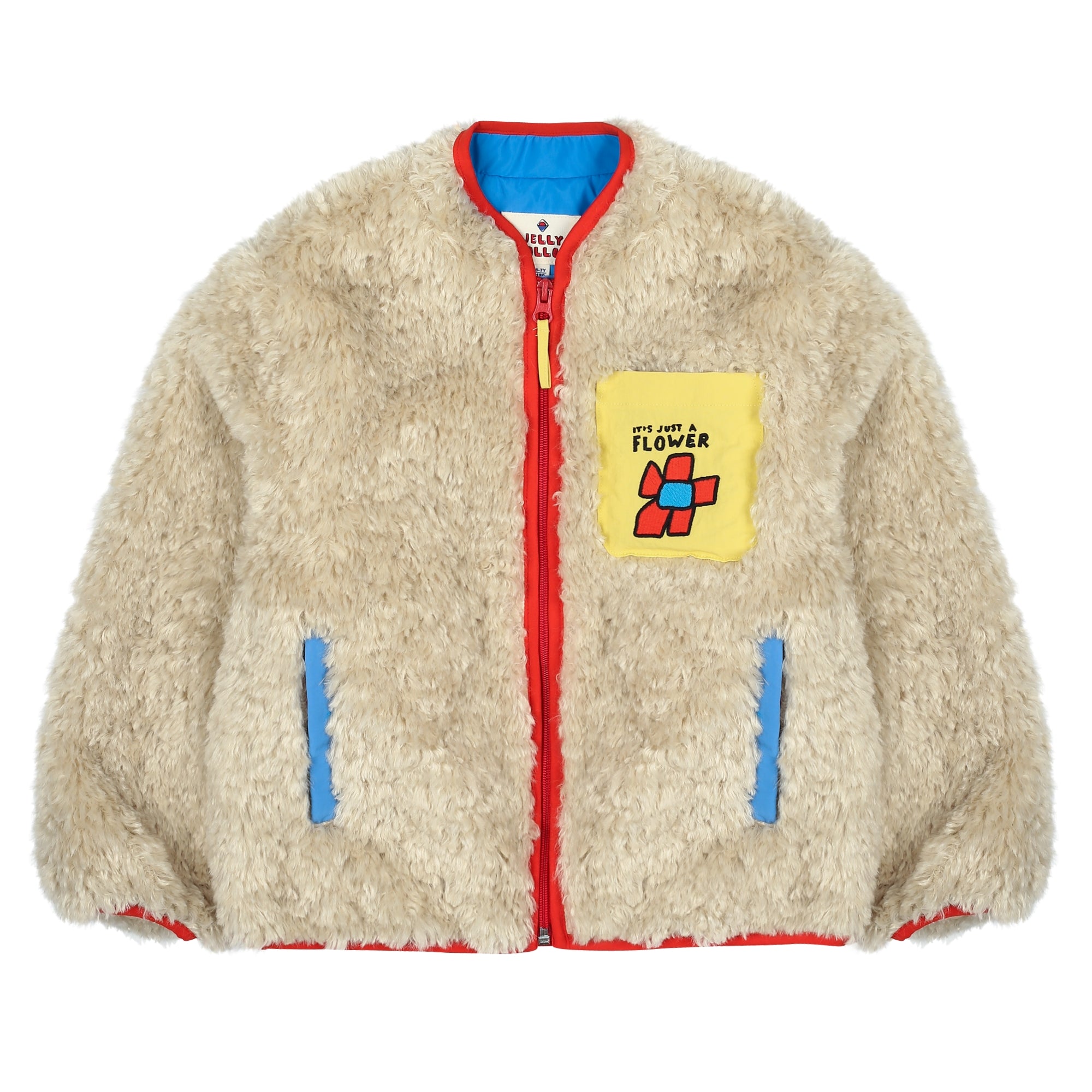 Boys & Girls Beige Plush Jacket