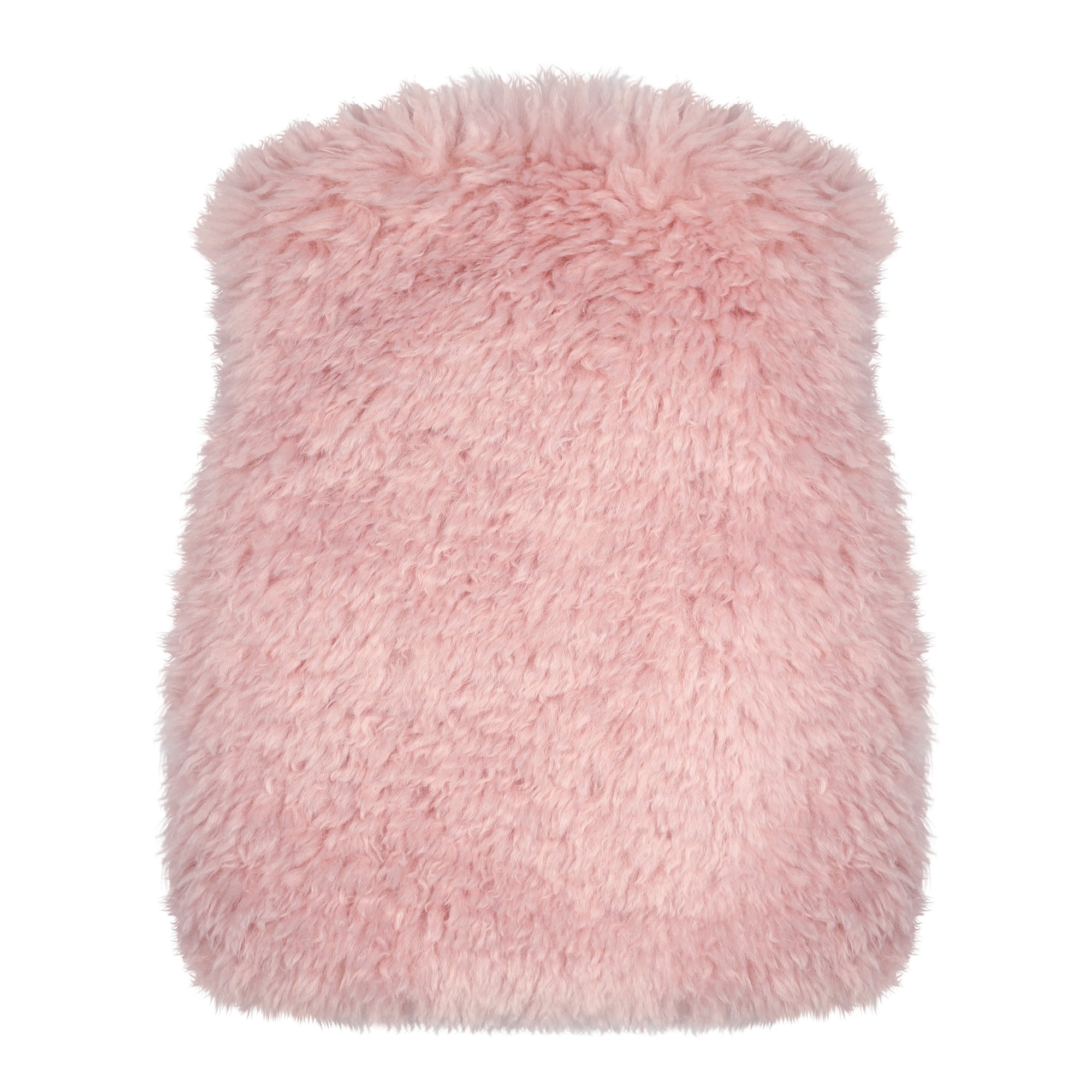 Girls Pink Plush Gilet