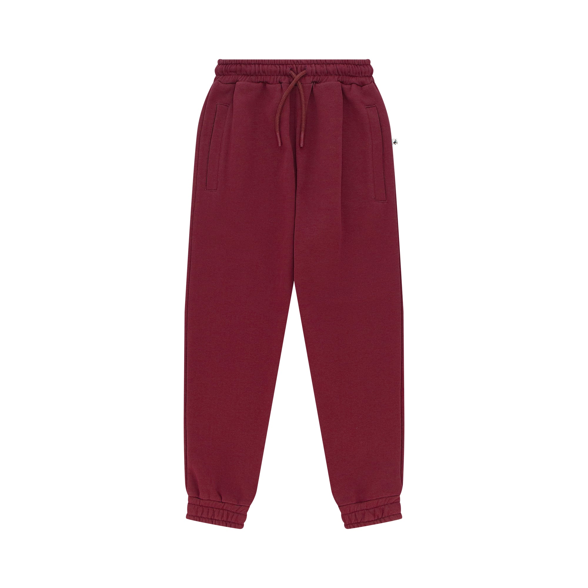 Boys & Girls Wine Red Cotton Trousers