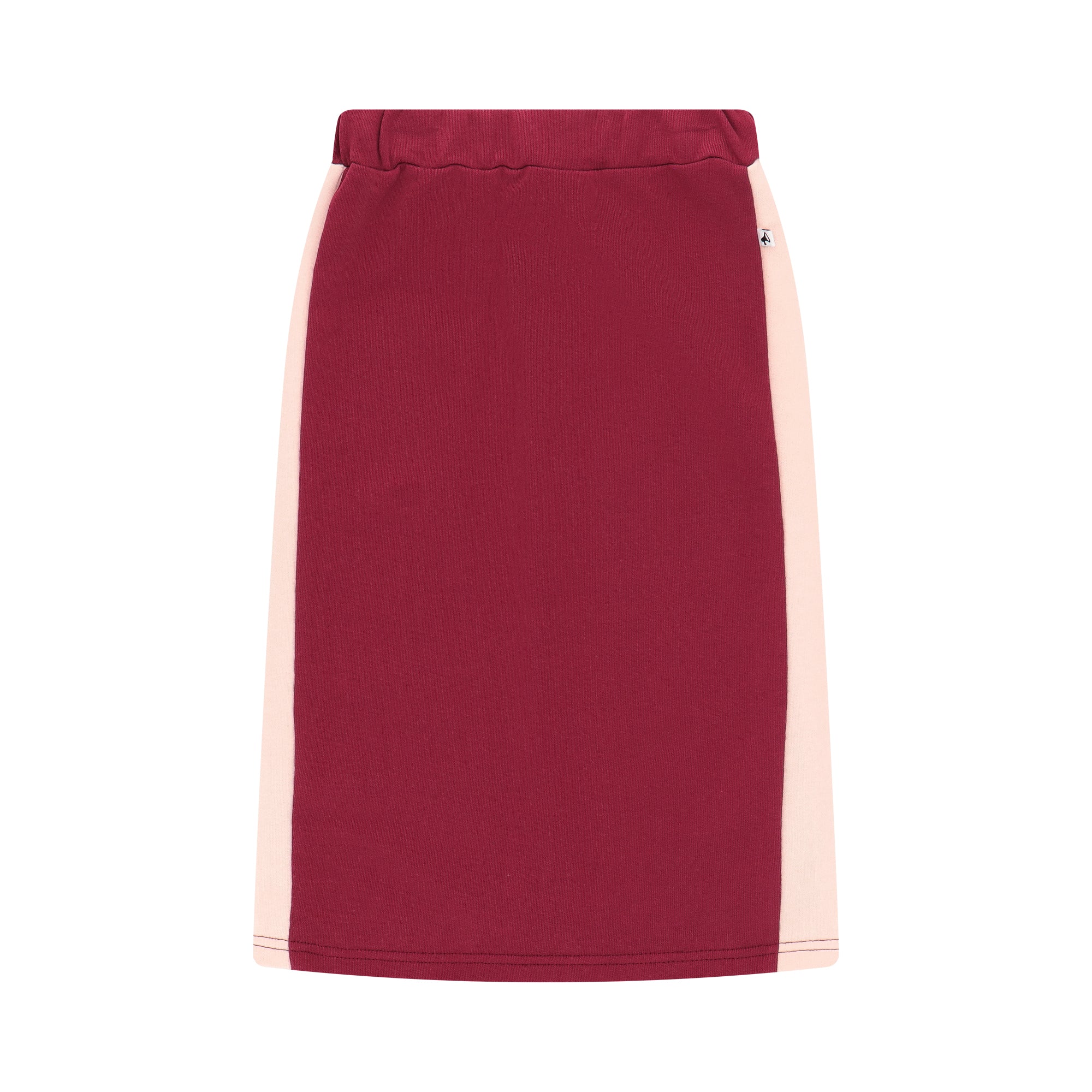 Girls Wine Red Cotton Skirt