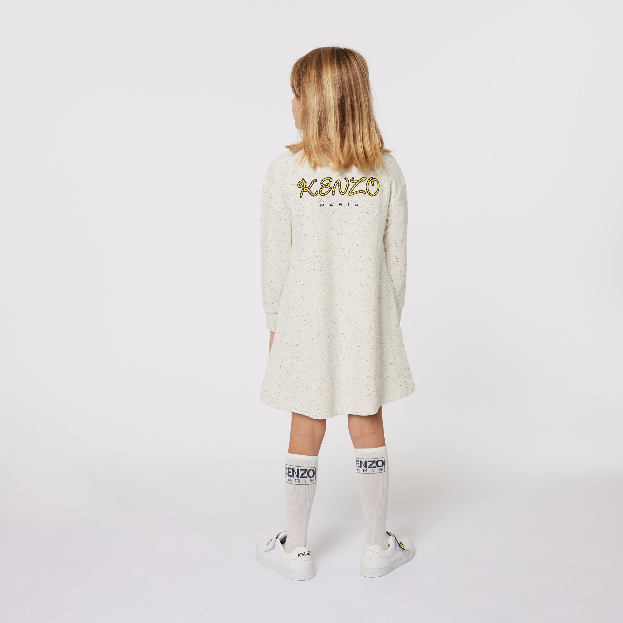 Boys & Girls White Logo Cotton Socks