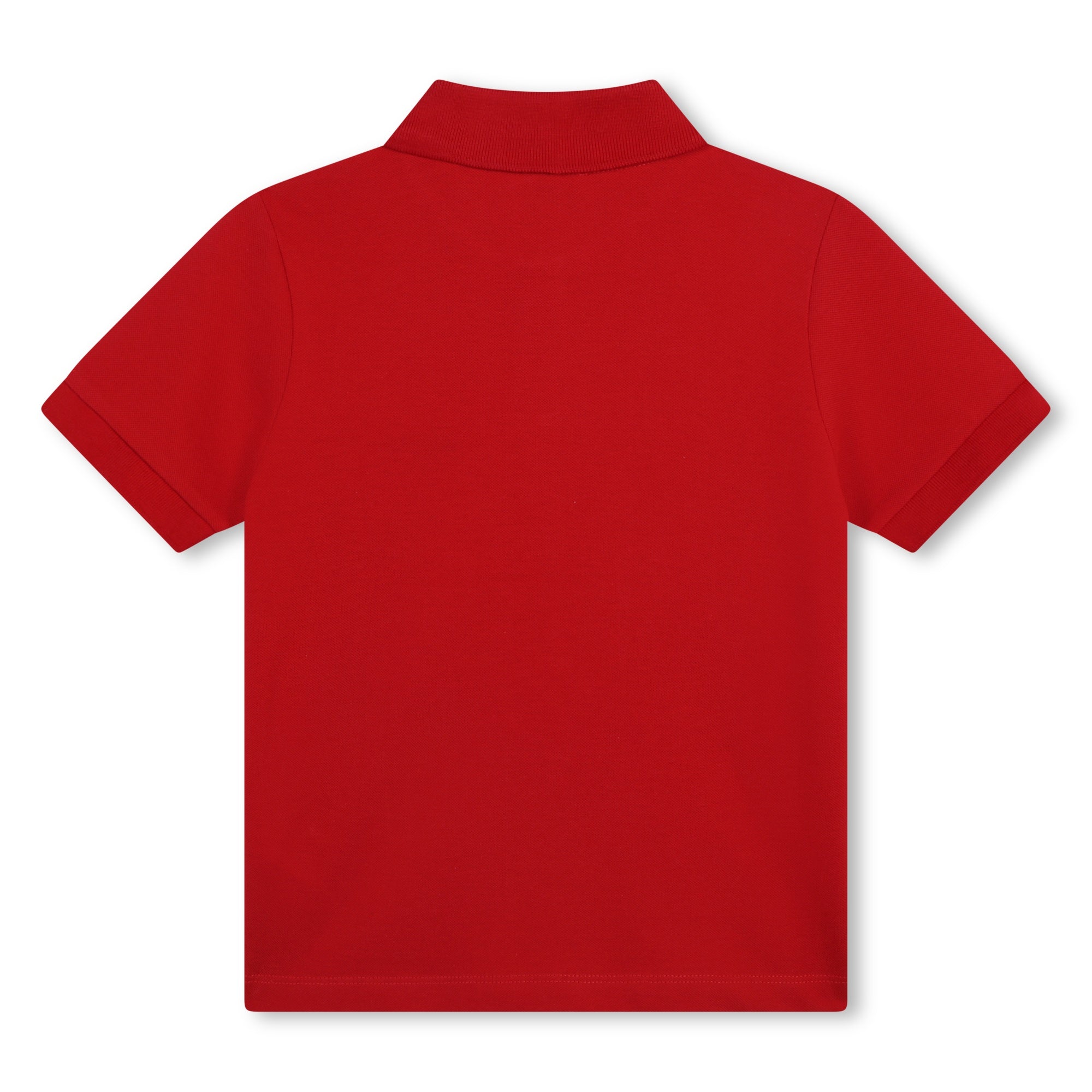 Boys & Girls Red Cotton Polo Shirt