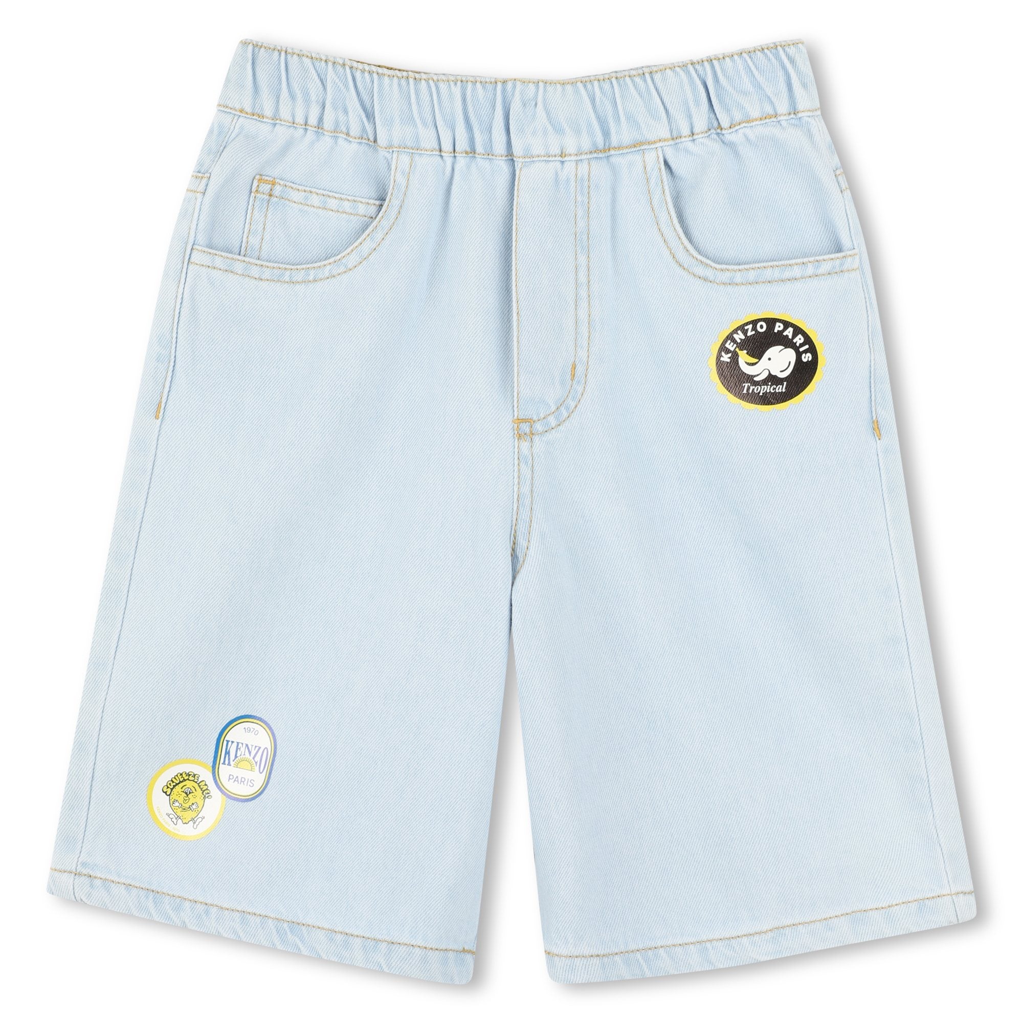 Boys Light Blue Denim Shorts