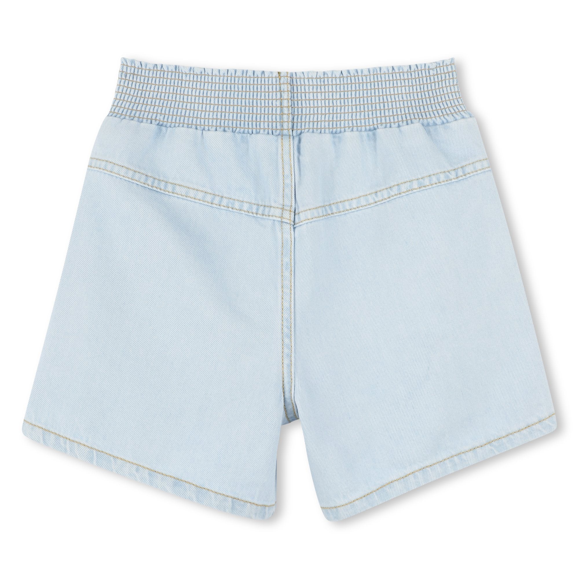 Girls Light Blue Denim Shorts