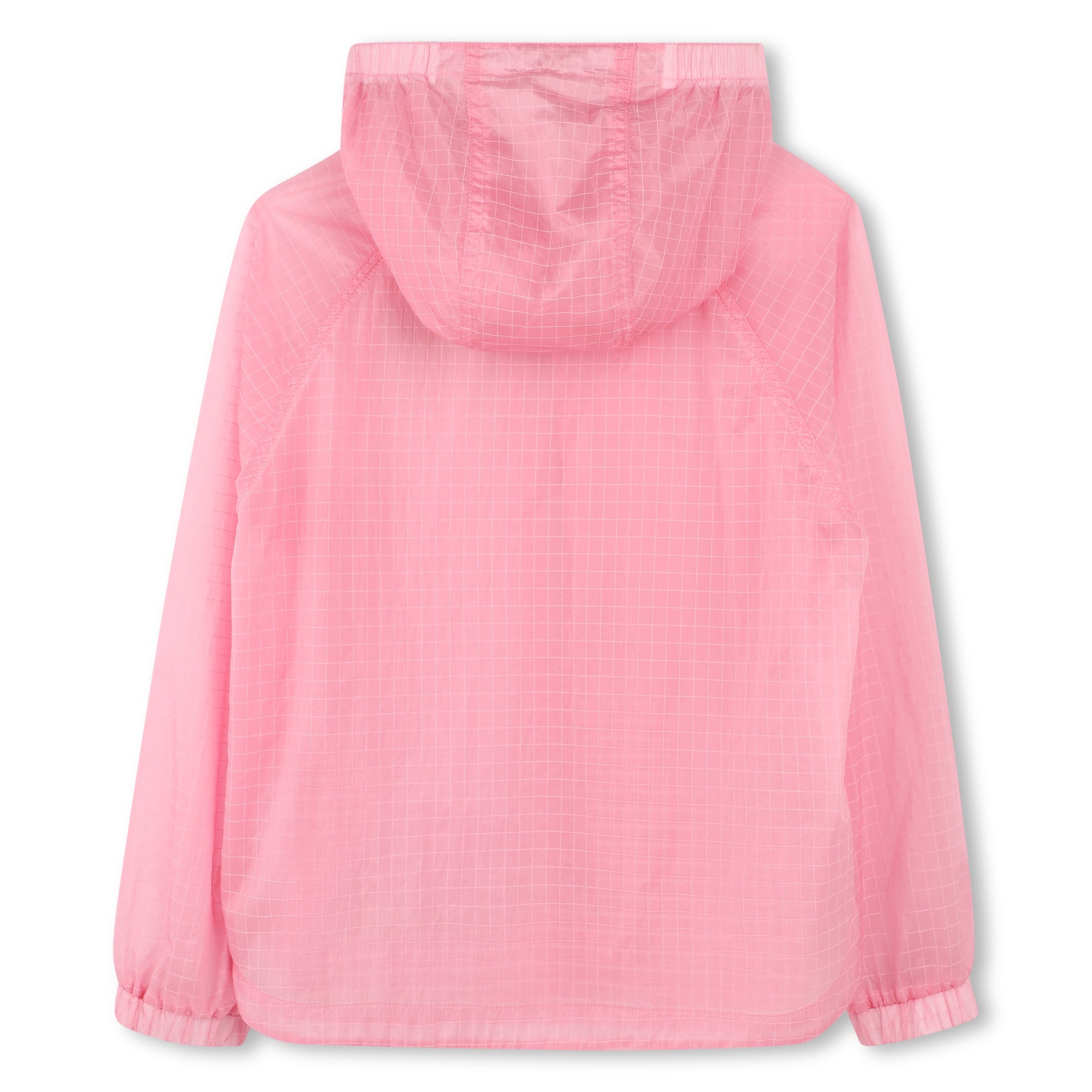 Girls Pink Logo Embroidery Cotton Jacket