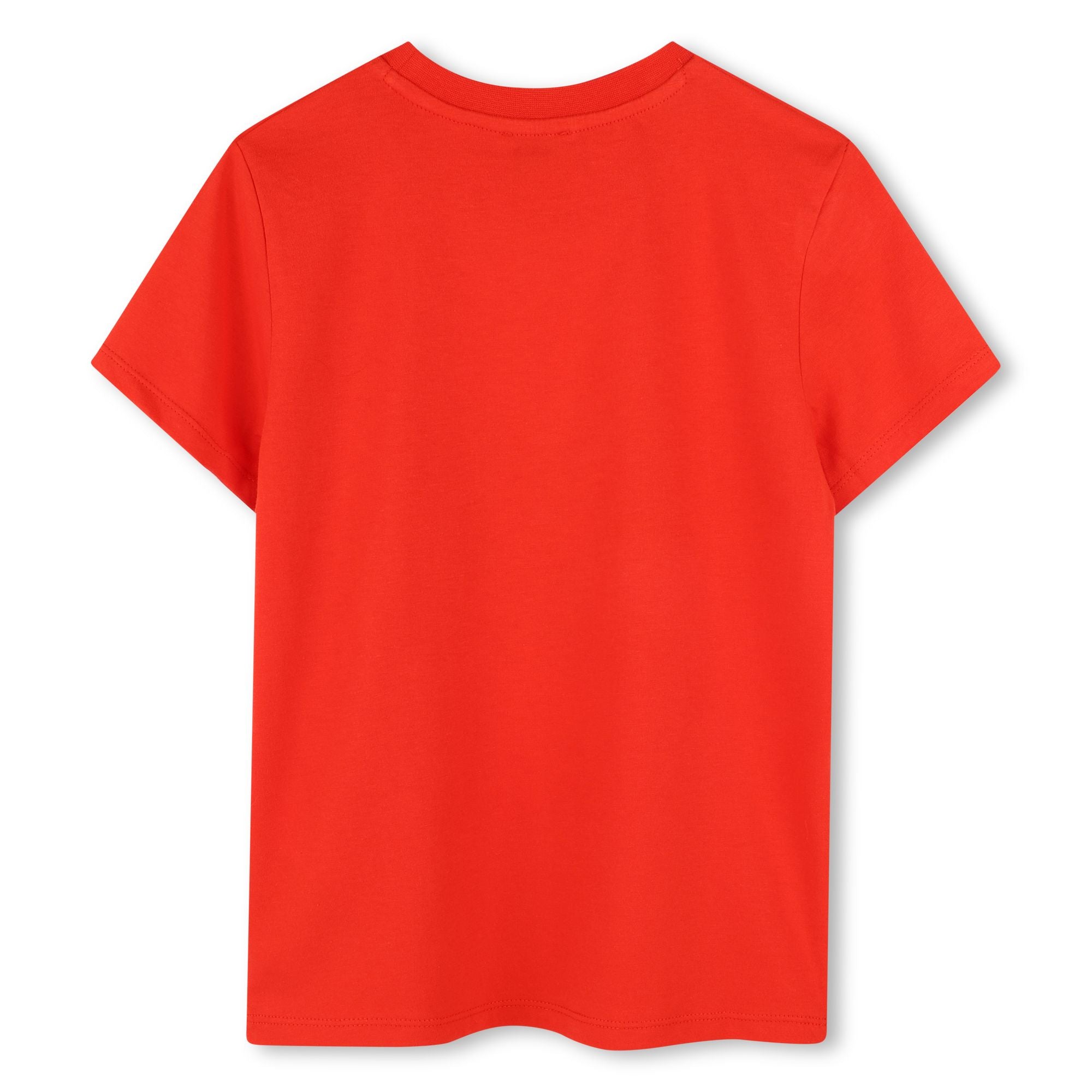 Girls Red Tiger Cotton T-Shirt