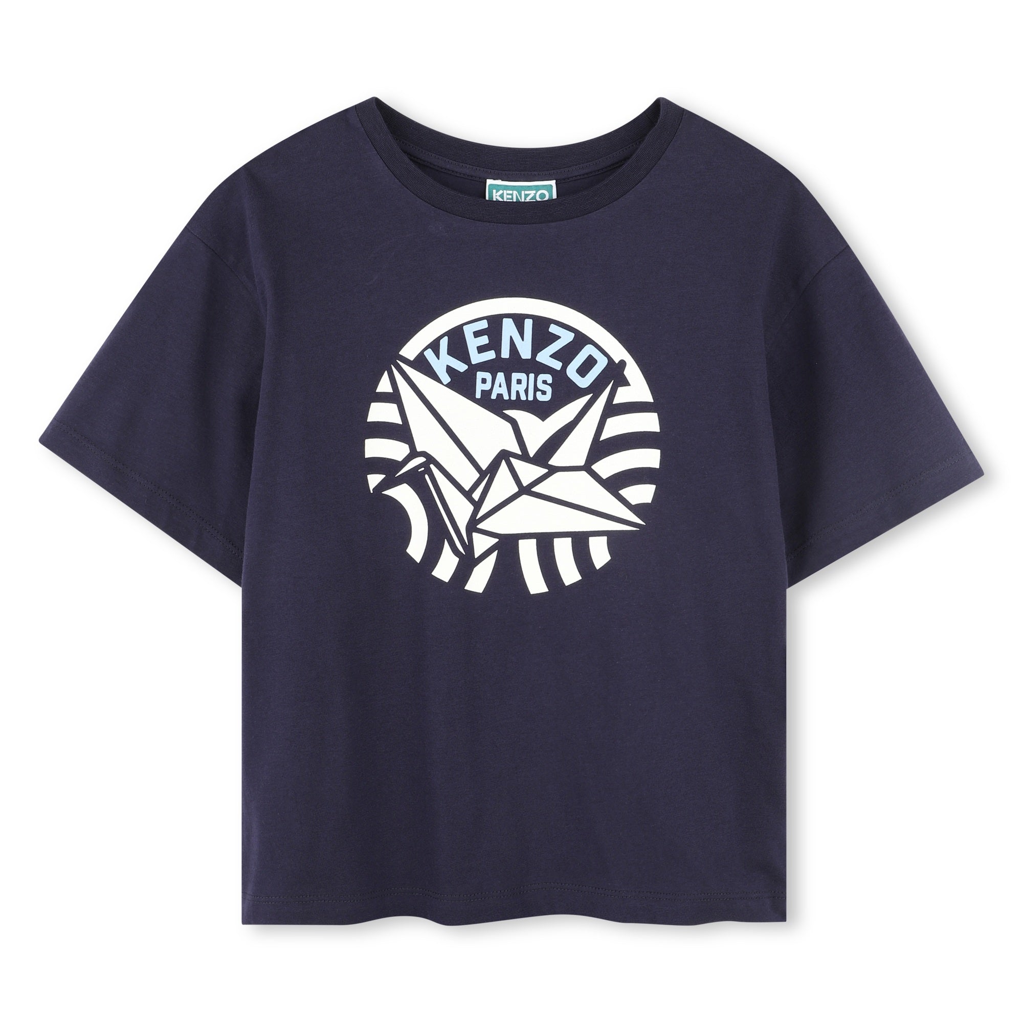 Girls Blue Cotton T-Shirt