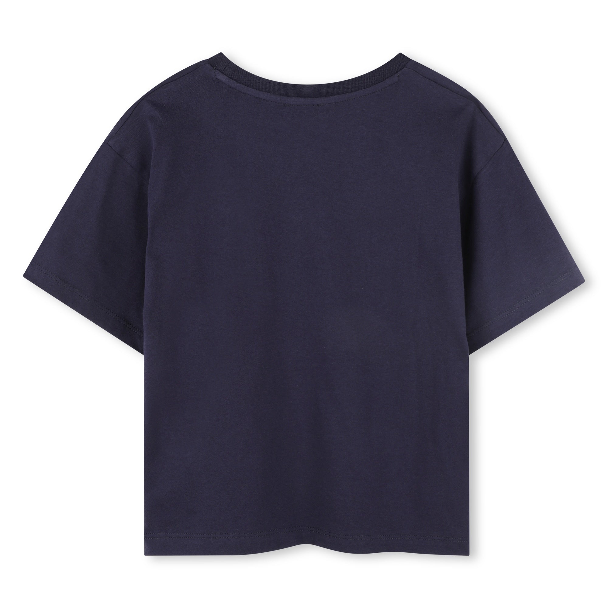 Girls Blue Cotton T-Shirt