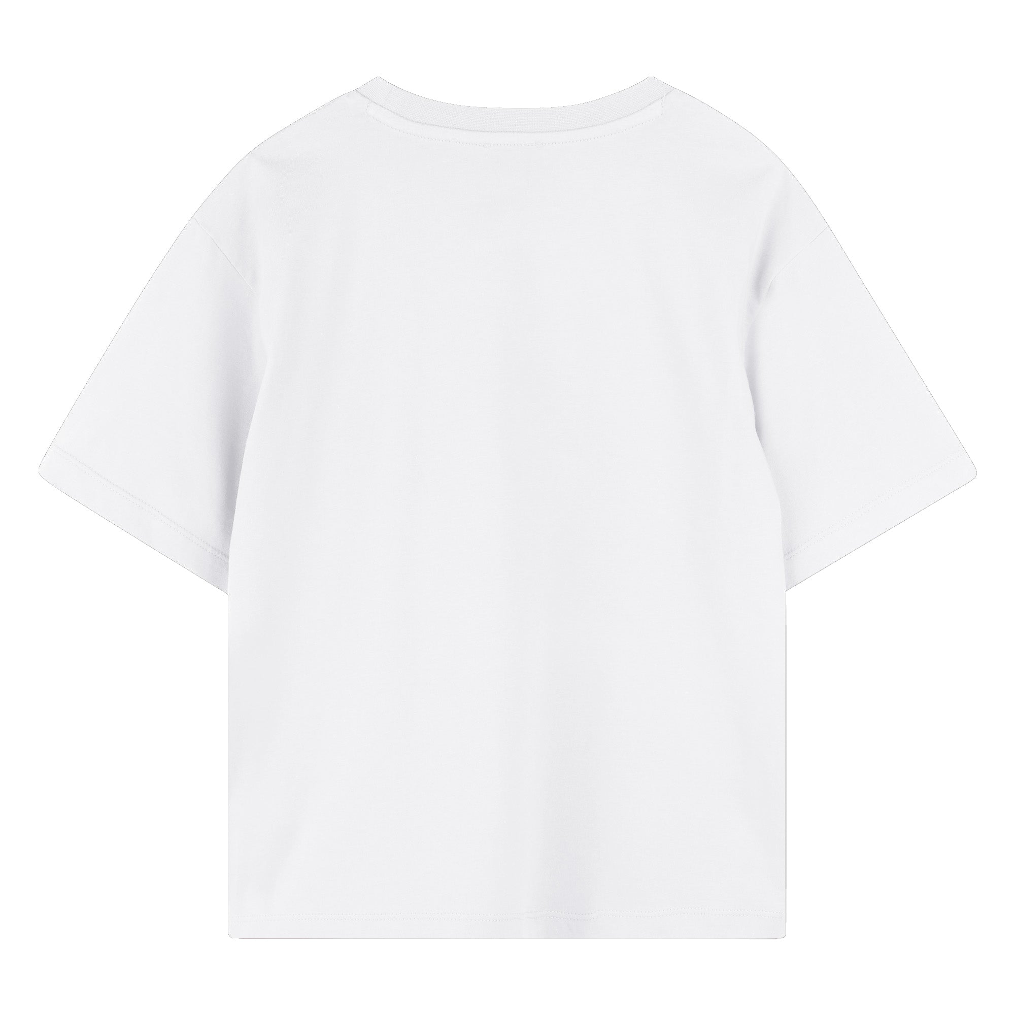 Boys White Tiger Cotton T-Shirt