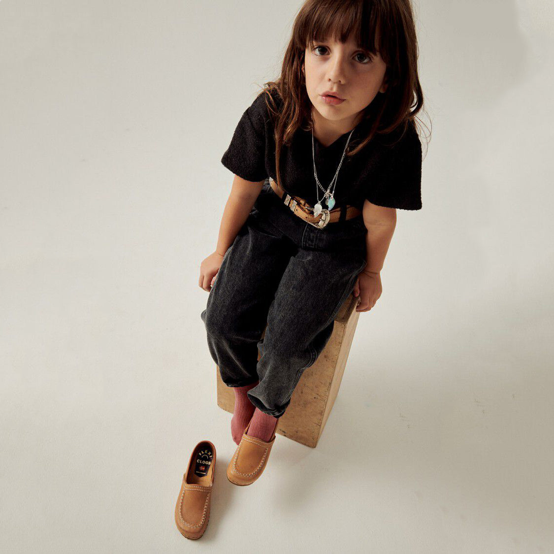 Boys & Girls Charcoal Cotton T-Shirt