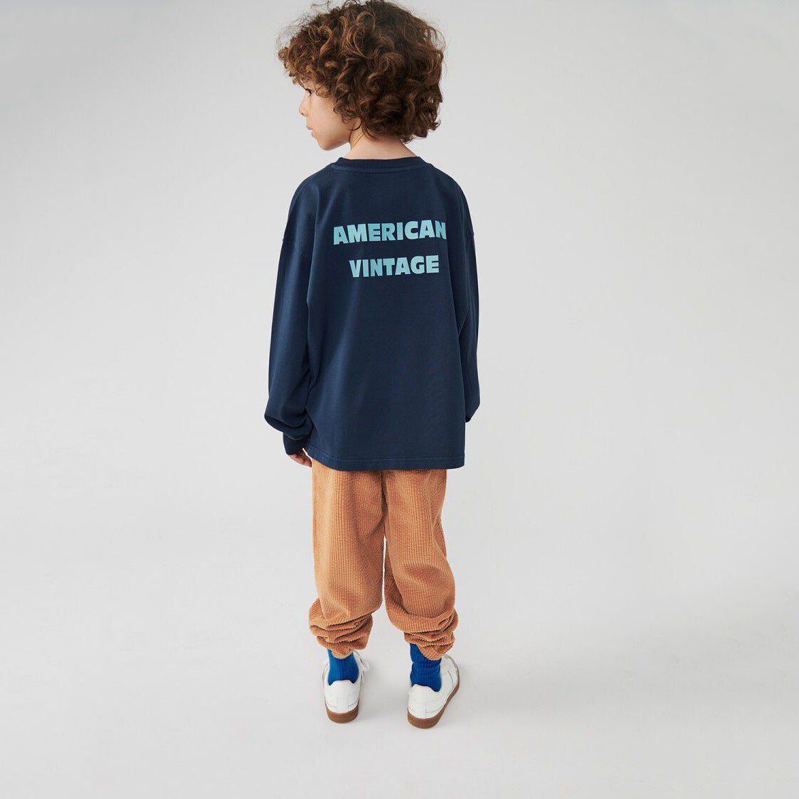 Boys & Girls Blue Logo Cotton T-Shirt