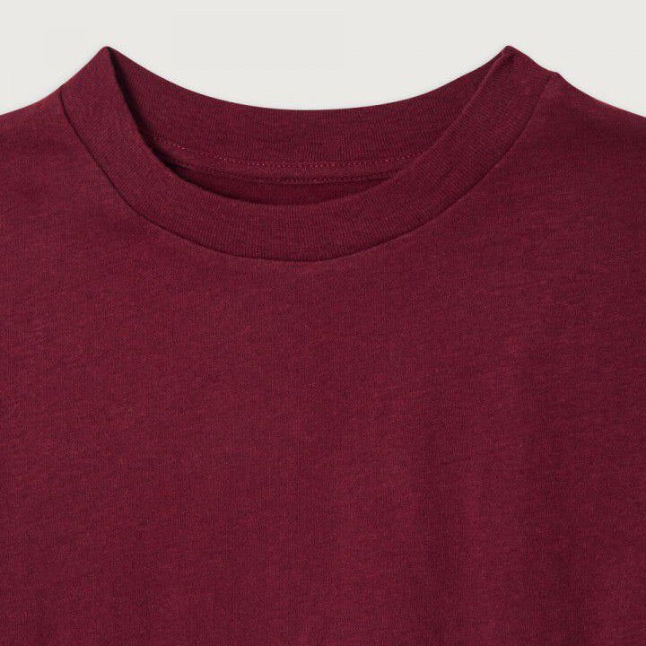 Boys & Girls Wine Red Cotton T-Shirt