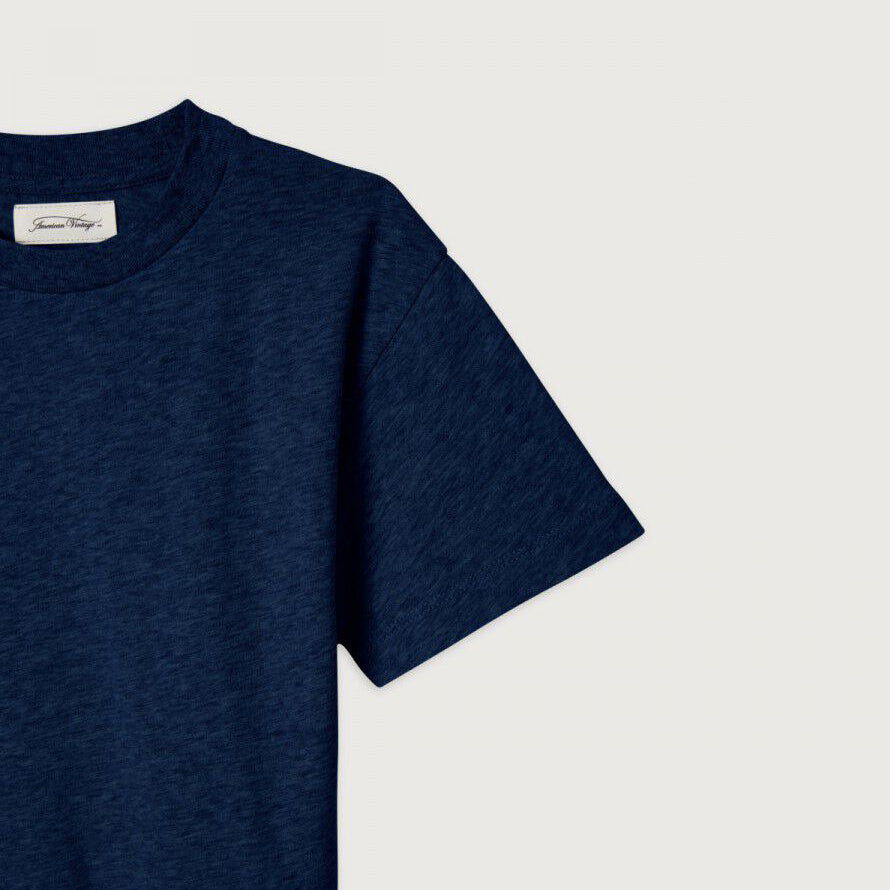 Boys & Girls Navy Cotton T-Shirt