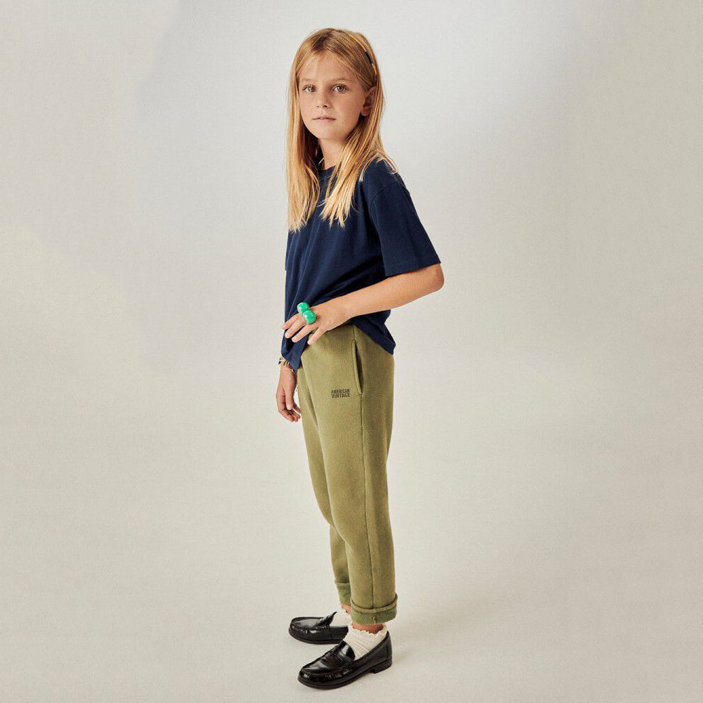 Boys & Girls Navy Cotton T-Shirt