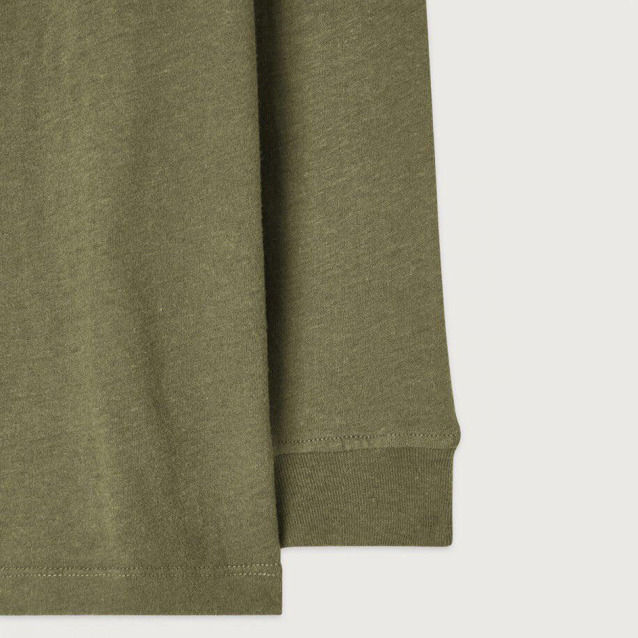 Boys & Girls Army Green Cotton T-Shirt