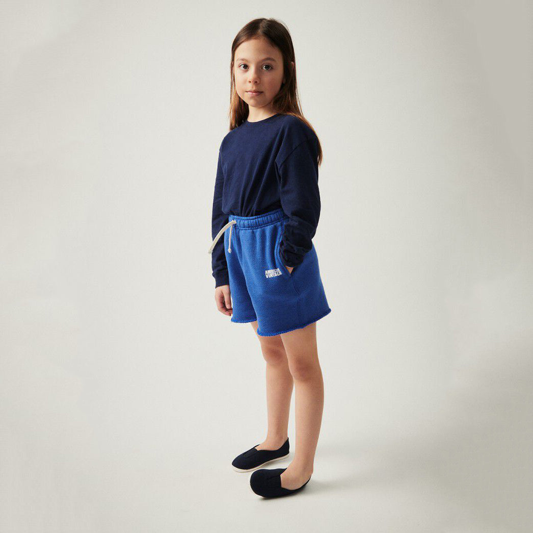 Boys & Girls Navy Cotton T-Shirt