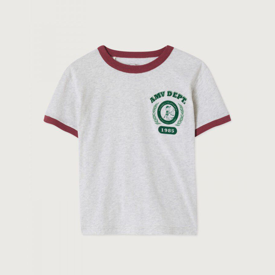 Boys & Girls Grey Logo Cotton T-Shirt