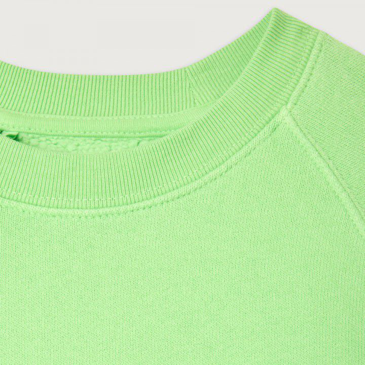 Boys & Girls Light Green Cotton Sweatshirt