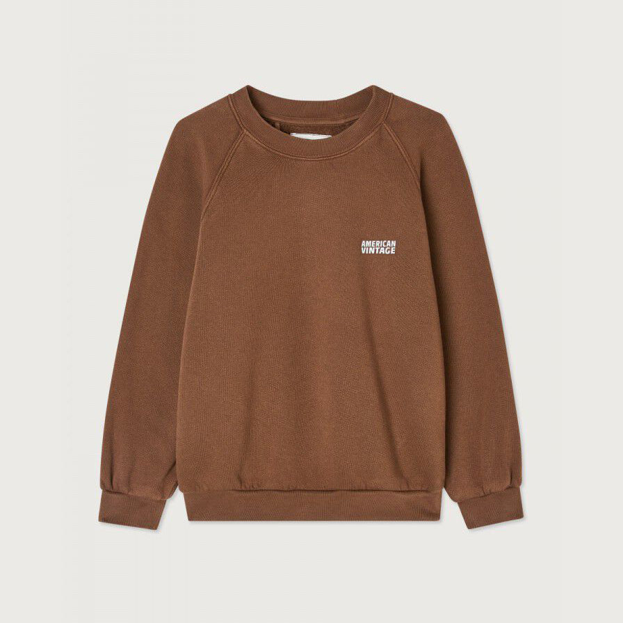 Boys & Girls Brown Cotton Sweatshirt