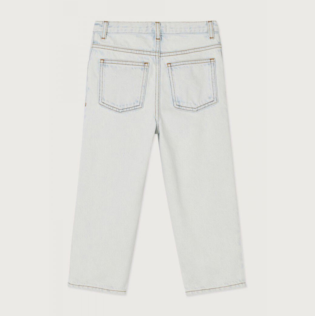 Boys & Girls Bleached Blue Denim Trousers