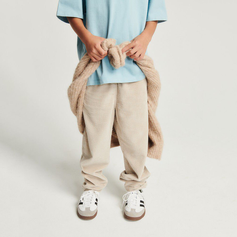 Boys & Girls Beige Corduroy Trousers