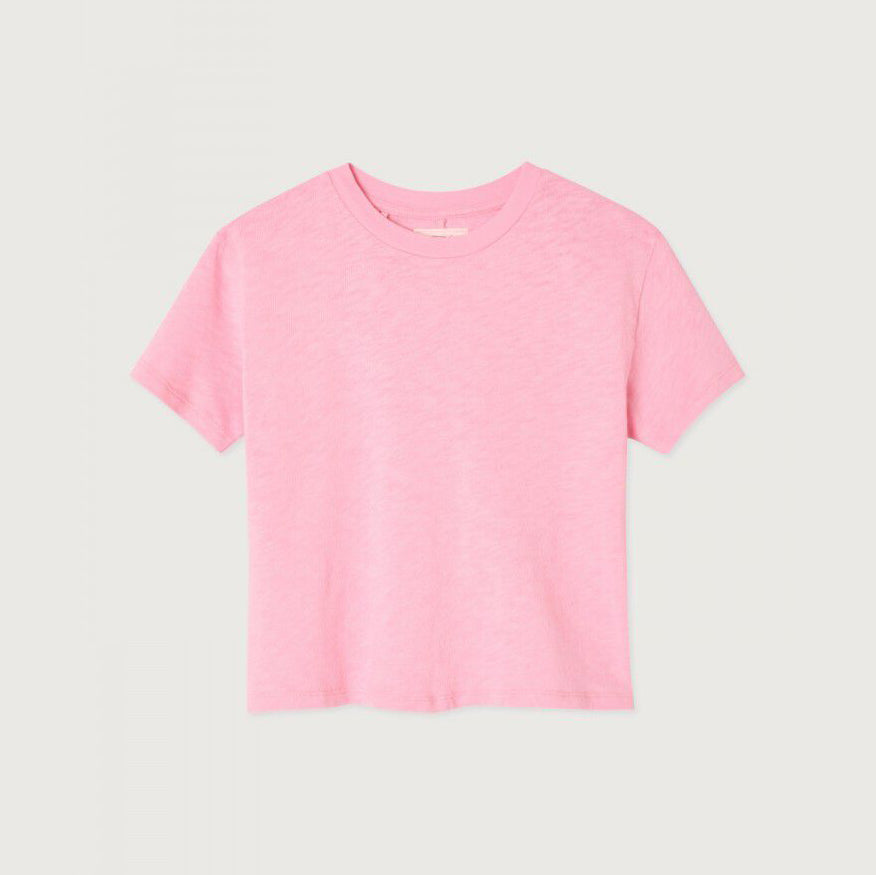 Girls Pink Cotton T-Shirt