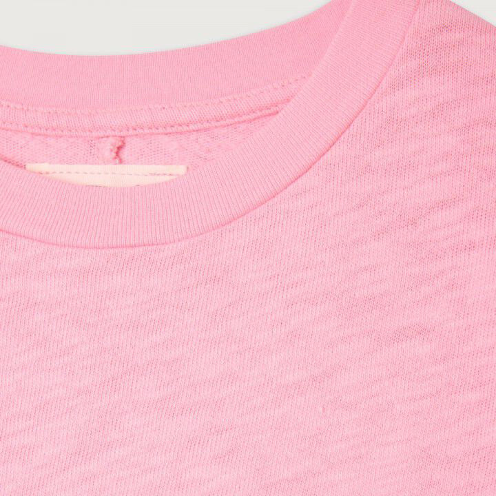 Girls Pink Cotton T-Shirt