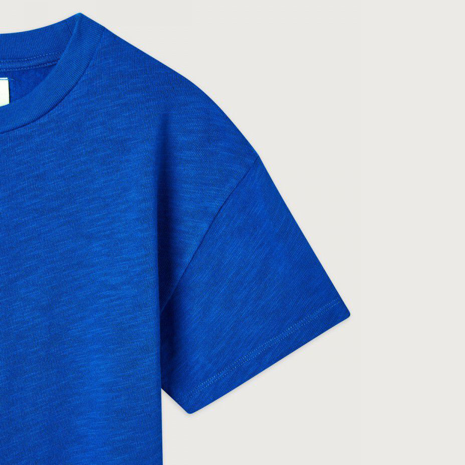 Boys & Girls Blue Cotton T-Shirt