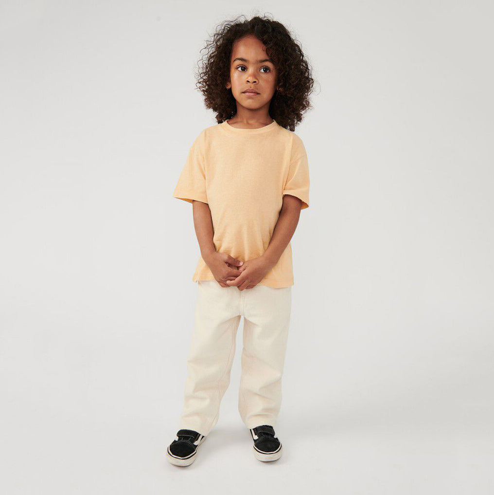 Boys & Girls White Cotton Trousers