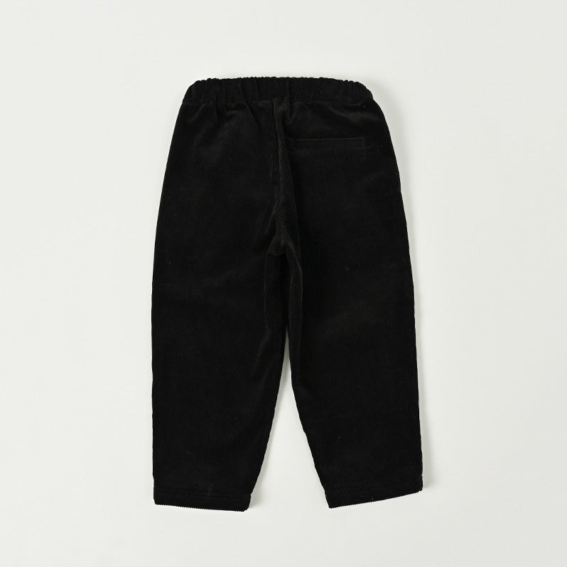 Boys & Girls Black Corduroy Trousers