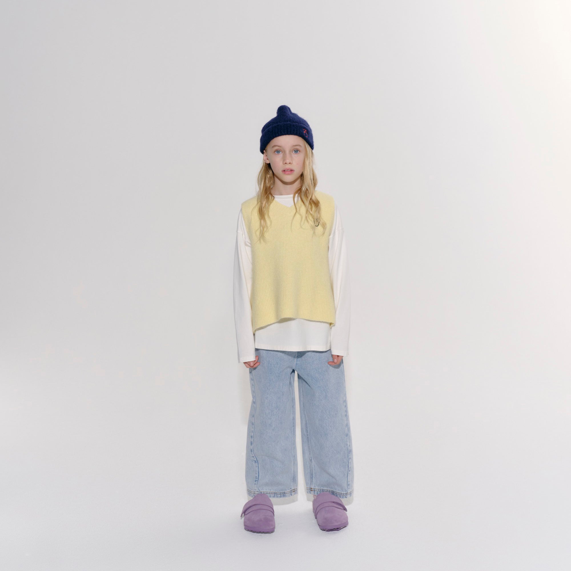 Boys & Girls Navy Knit Hat