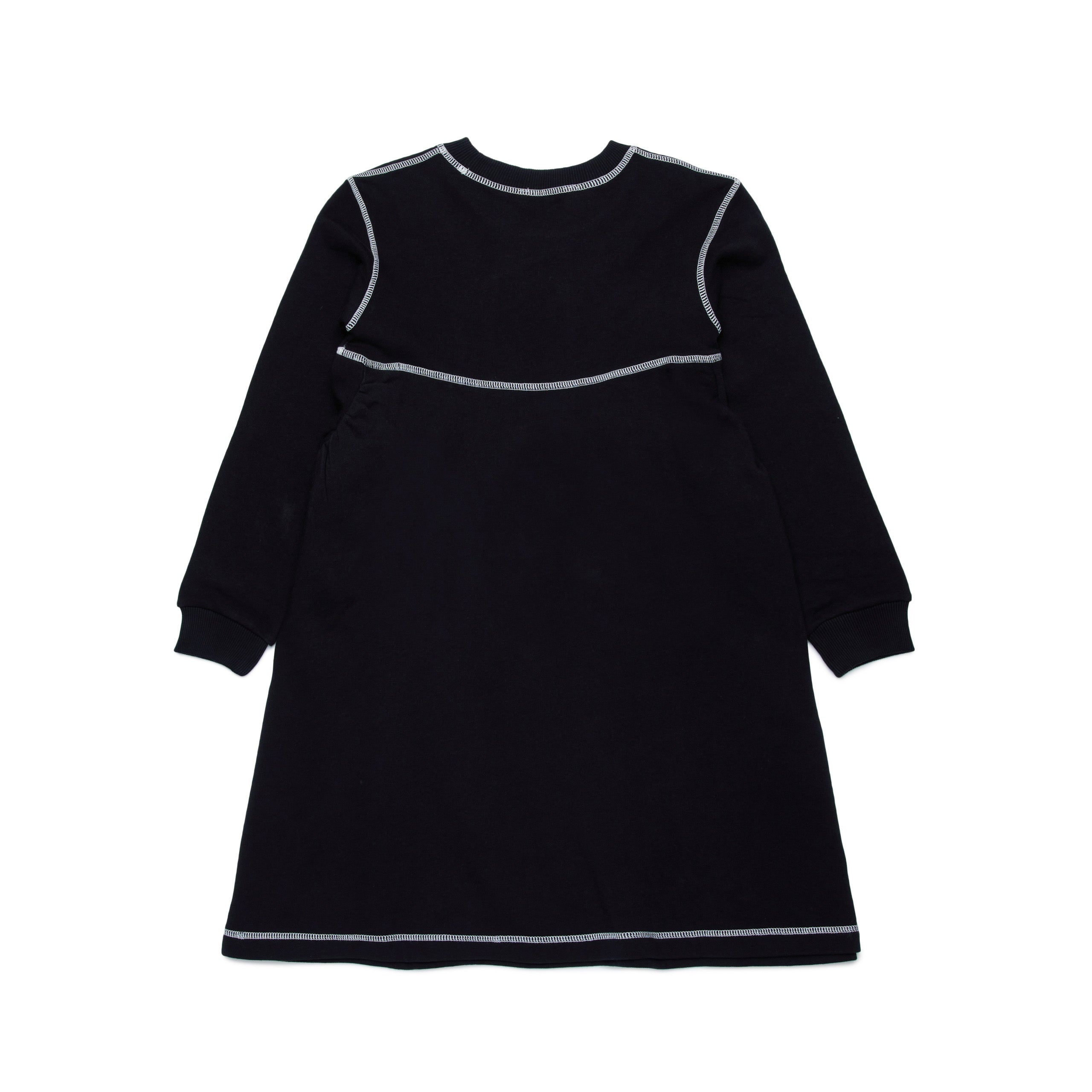 Girls Black Cotton Dress