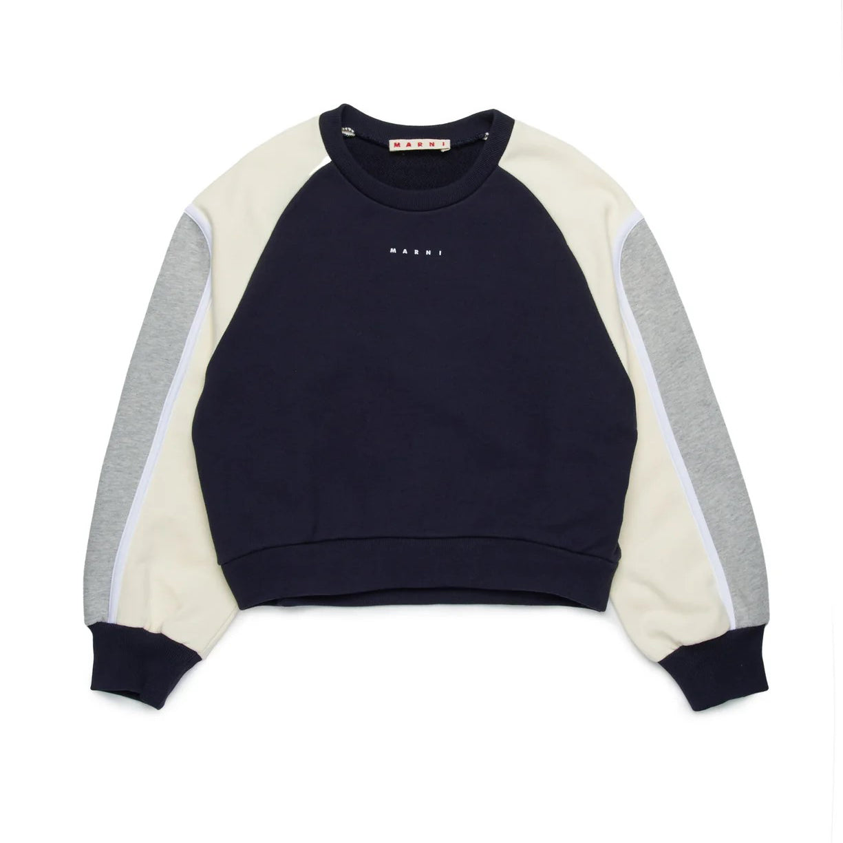 Girls Blue Navy Cotton Sweatshirt