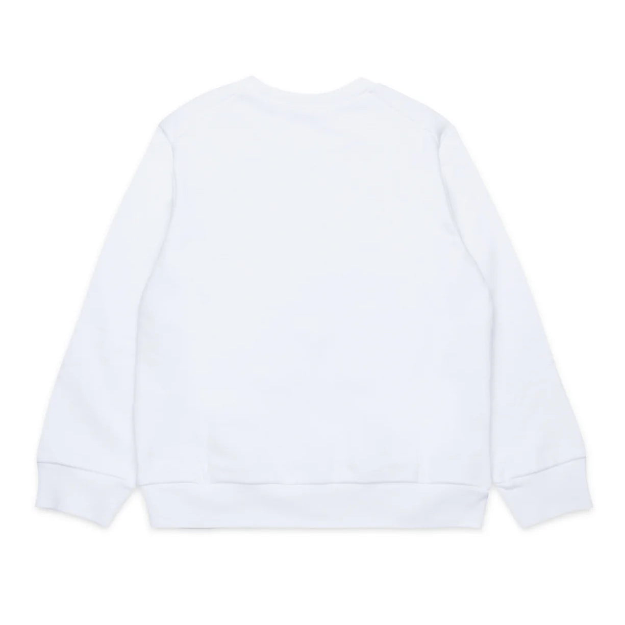 Girls White Cotton Sweatshirt