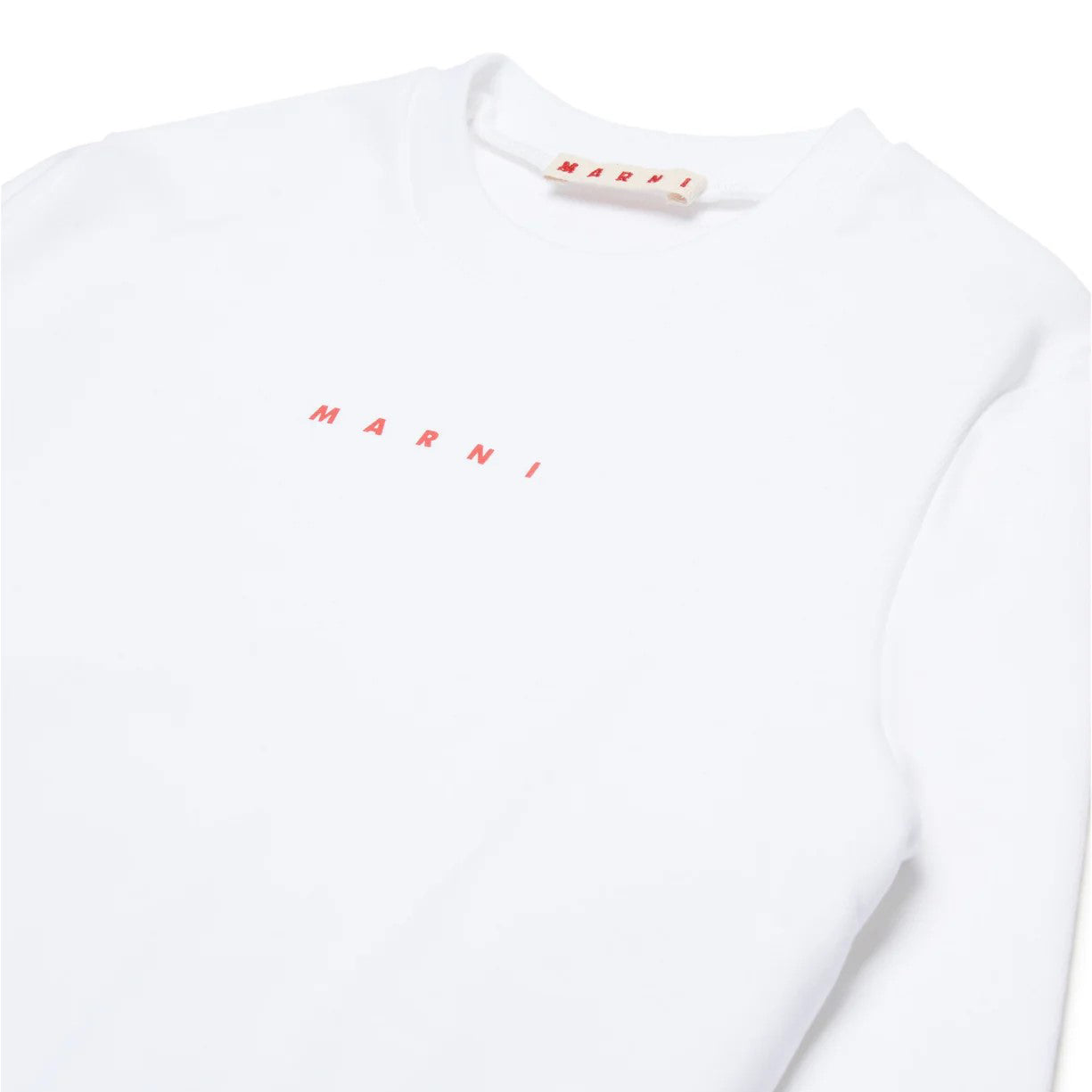 Girls White Cotton Sweatshirt