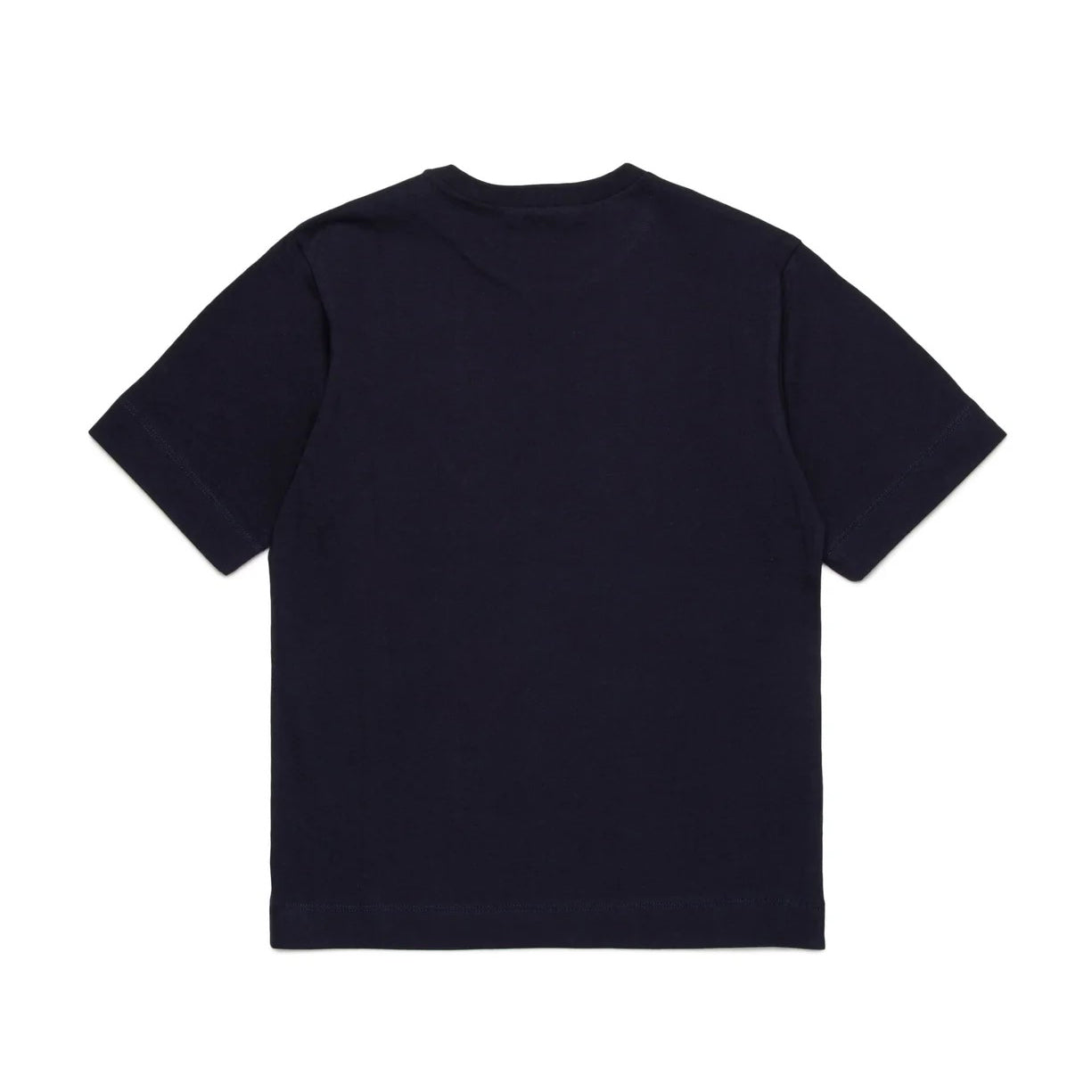 Girls Blue Navy Cotton T-Shirt