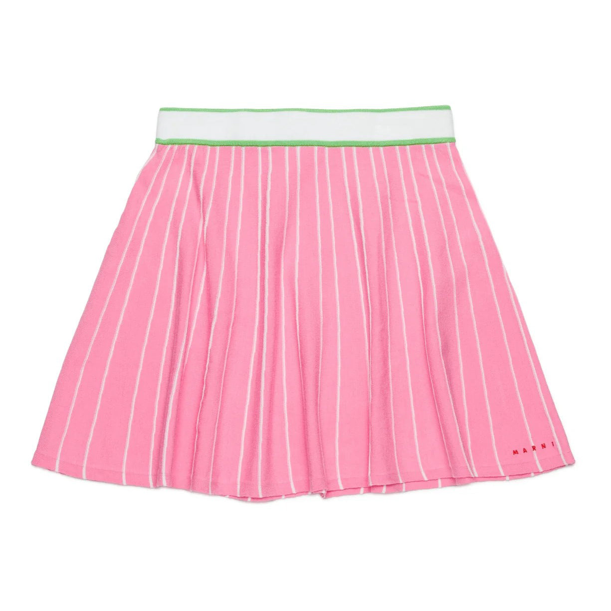 Girls Pink Striped Skirt