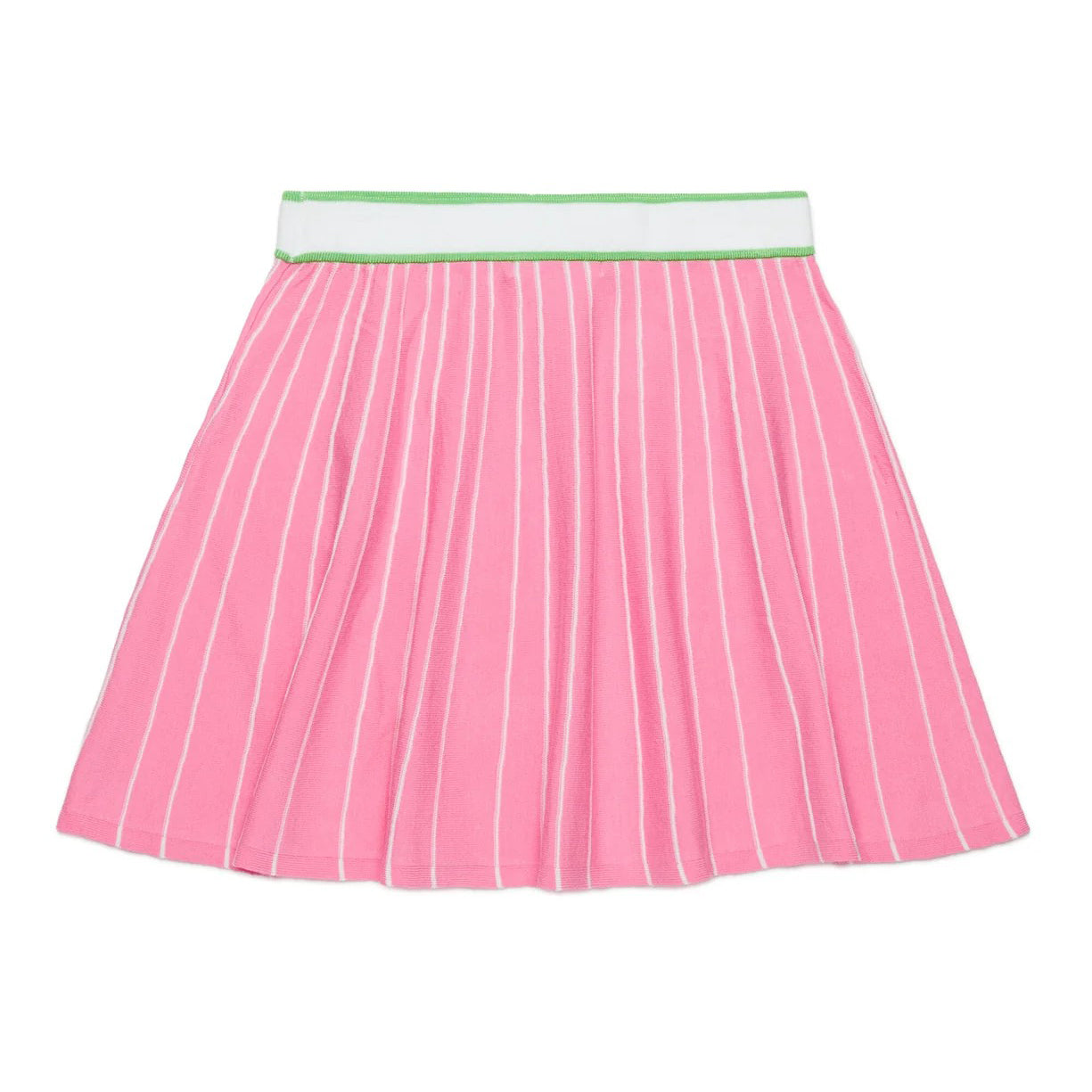 Girls Pink Striped Skirt