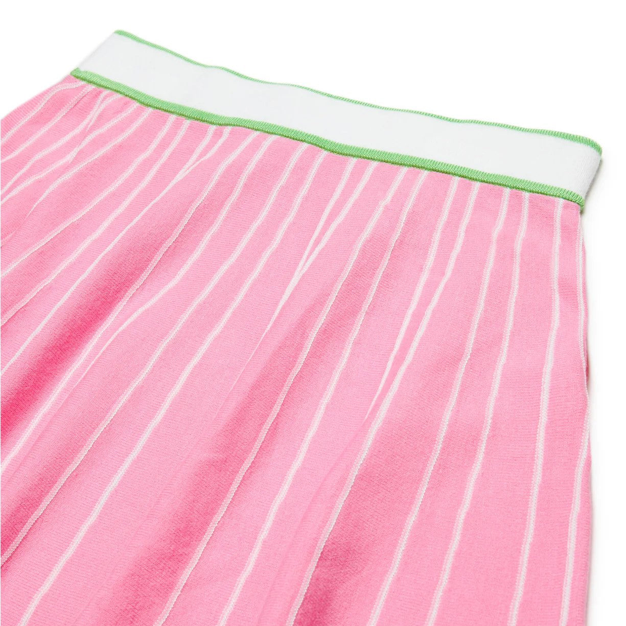 Girls Pink Striped Skirt